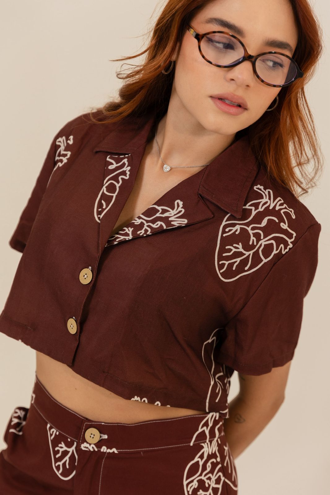 CAMISA CORTA ANATOMICO WINE - PRE ORDER