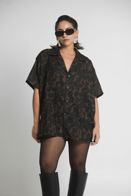 CAMISA LEO CAFE