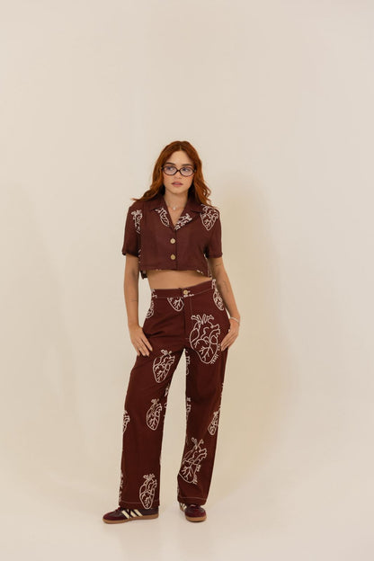 CAMISA CORTA ANATOMICO WINE - PRE ORDER