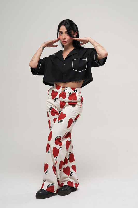 PANT CORAZONES ROJOS